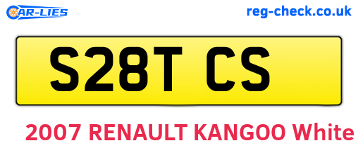 S28TCS are the vehicle registration plates.
