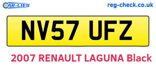 NV57UFZ are the vehicle registration plates.
