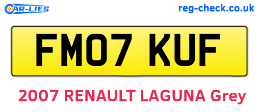 FM07KUF are the vehicle registration plates.