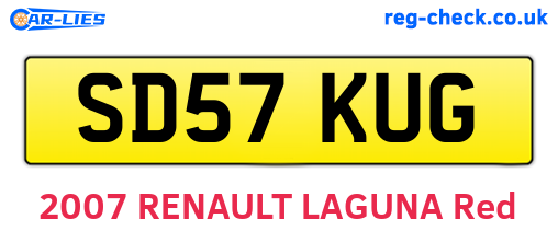 SD57KUG are the vehicle registration plates.