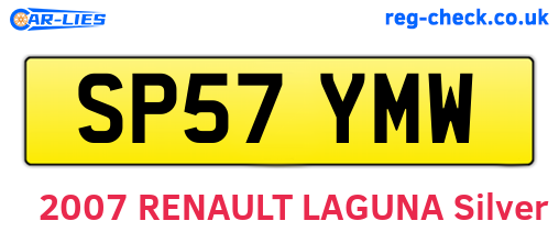 SP57YMW are the vehicle registration plates.