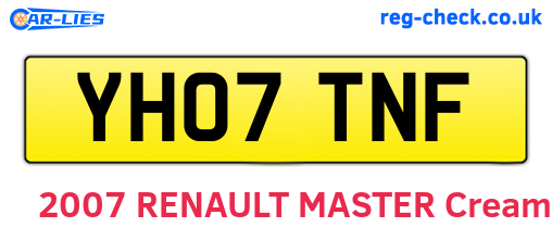 YH07TNF are the vehicle registration plates.