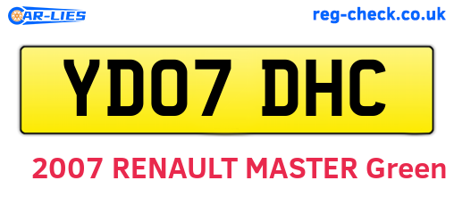 YD07DHC are the vehicle registration plates.