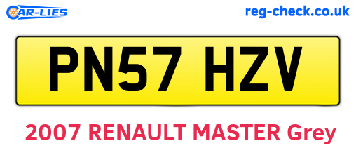 PN57HZV are the vehicle registration plates.