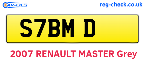 S7BMD are the vehicle registration plates.