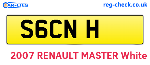 S6CNH are the vehicle registration plates.