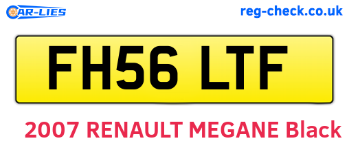 FH56LTF are the vehicle registration plates.