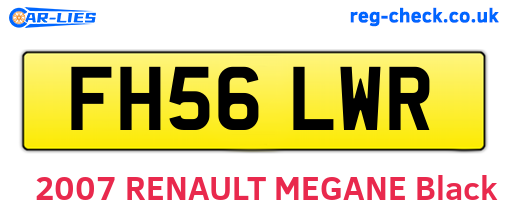 FH56LWR are the vehicle registration plates.