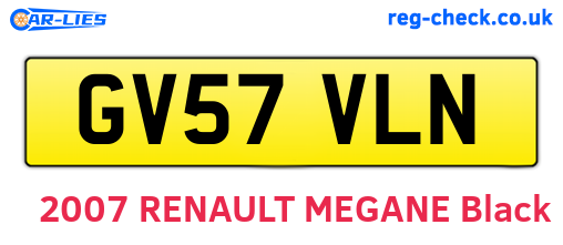 GV57VLN are the vehicle registration plates.