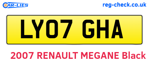 LY07GHA are the vehicle registration plates.