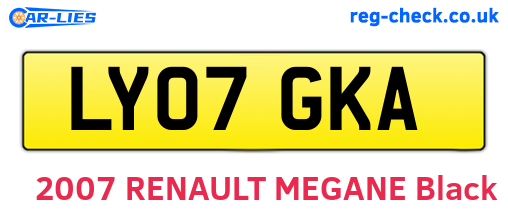 LY07GKA are the vehicle registration plates.