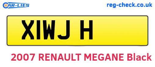 X1WJH are the vehicle registration plates.