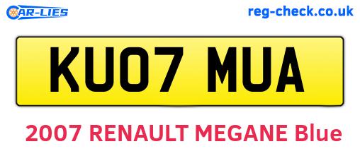 KU07MUA are the vehicle registration plates.