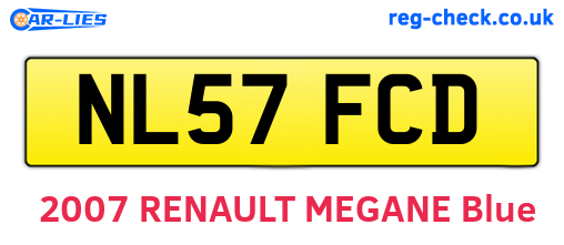 NL57FCD are the vehicle registration plates.