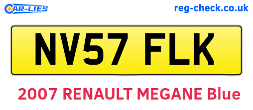 NV57FLK are the vehicle registration plates.
