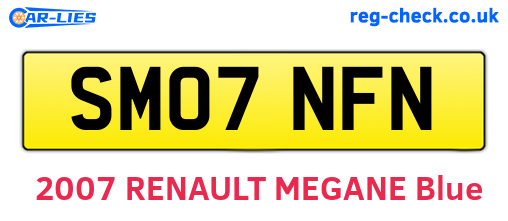 SM07NFN are the vehicle registration plates.