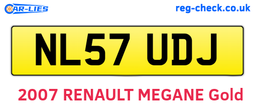 NL57UDJ are the vehicle registration plates.