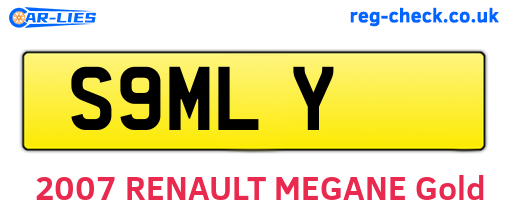 S9MLY are the vehicle registration plates.