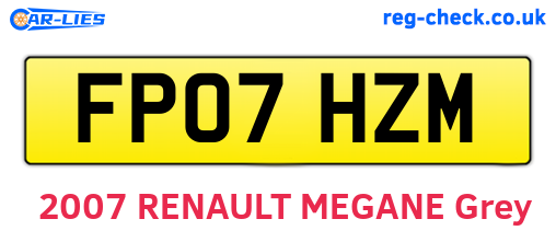 FP07HZM are the vehicle registration plates.