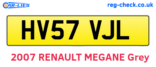 HV57VJL are the vehicle registration plates.