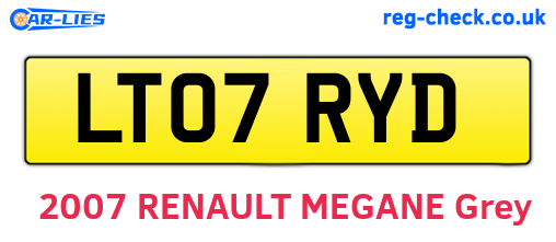 LT07RYD are the vehicle registration plates.