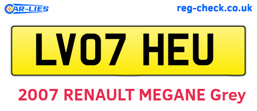 LV07HEU are the vehicle registration plates.