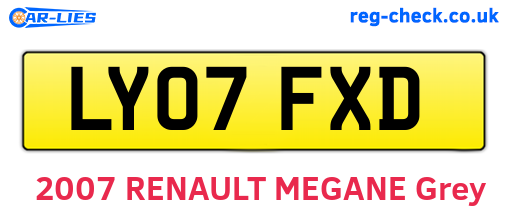 LY07FXD are the vehicle registration plates.