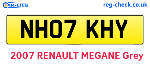 NH07KHY are the vehicle registration plates.