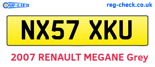 NX57XKU are the vehicle registration plates.