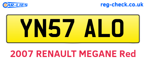 YN57ALO are the vehicle registration plates.