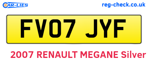 FV07JYF are the vehicle registration plates.