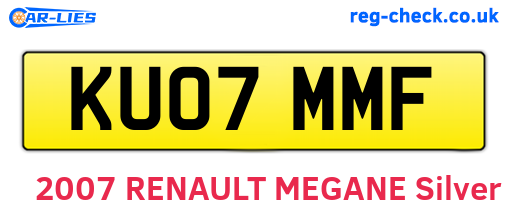 KU07MMF are the vehicle registration plates.
