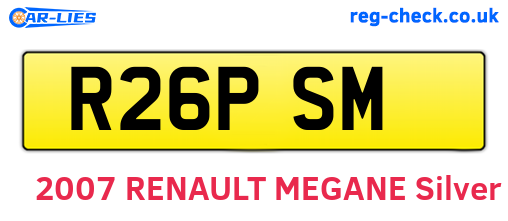 R26PSM are the vehicle registration plates.