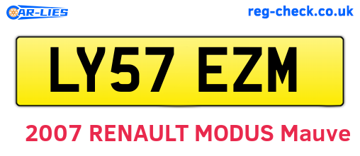 LY57EZM are the vehicle registration plates.