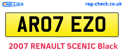 AR07EZO are the vehicle registration plates.
