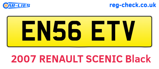 EN56ETV are the vehicle registration plates.