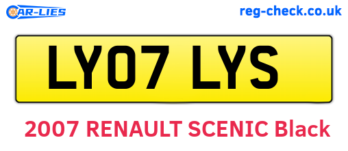 LY07LYS are the vehicle registration plates.