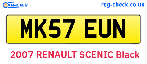 MK57EUN are the vehicle registration plates.