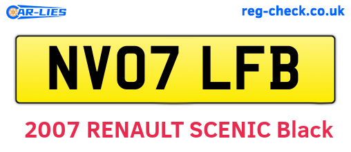 NV07LFB are the vehicle registration plates.