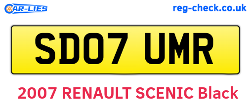 SD07UMR are the vehicle registration plates.