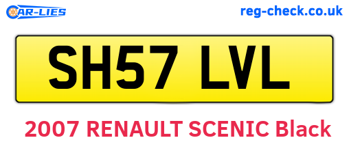 SH57LVL are the vehicle registration plates.