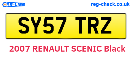 SY57TRZ are the vehicle registration plates.