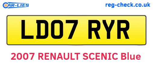 LD07RYR are the vehicle registration plates.