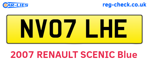 NV07LHE are the vehicle registration plates.