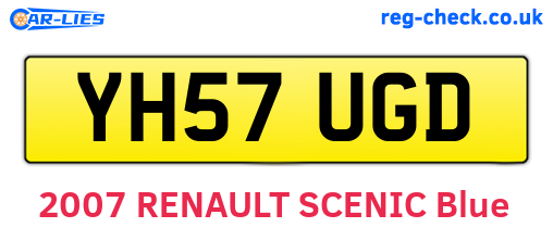 YH57UGD are the vehicle registration plates.