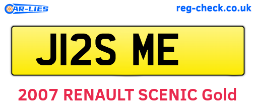 J12SME are the vehicle registration plates.