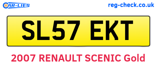 SL57EKT are the vehicle registration plates.