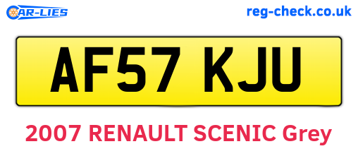 AF57KJU are the vehicle registration plates.