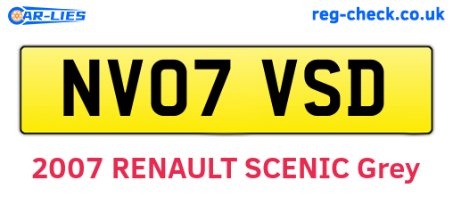 NV07VSD are the vehicle registration plates.