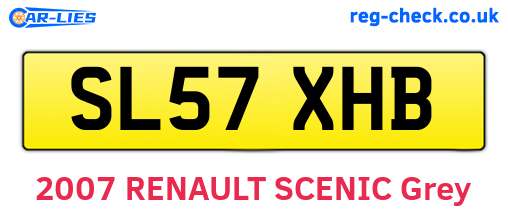 SL57XHB are the vehicle registration plates.